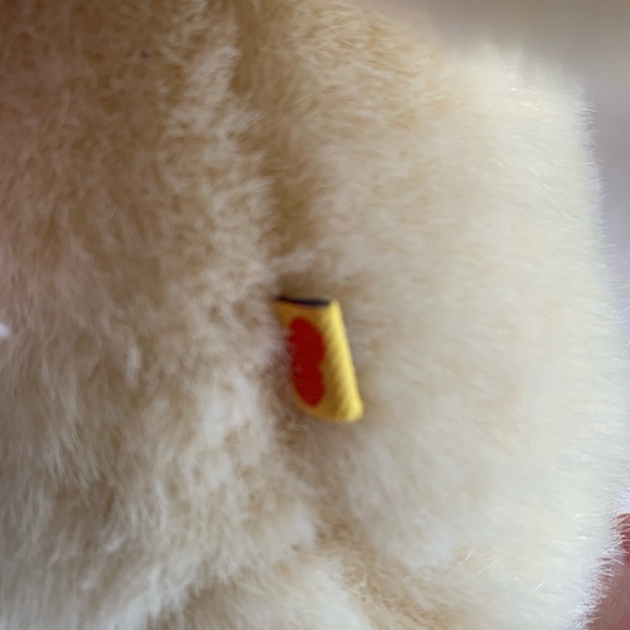 Build A Bear Workshop Plush Little Vanilla Bear Cub Stuffed Animal Toy w Poncho - Picture 6 of 7